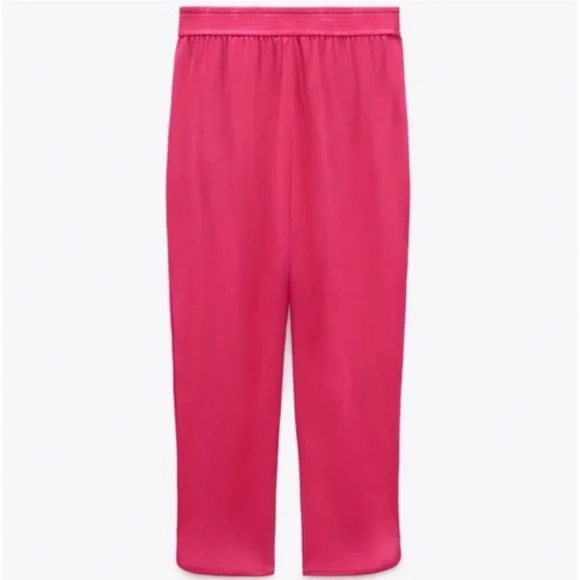 Zara satin effect 2-piece pant set S New - Picture 6 of 15